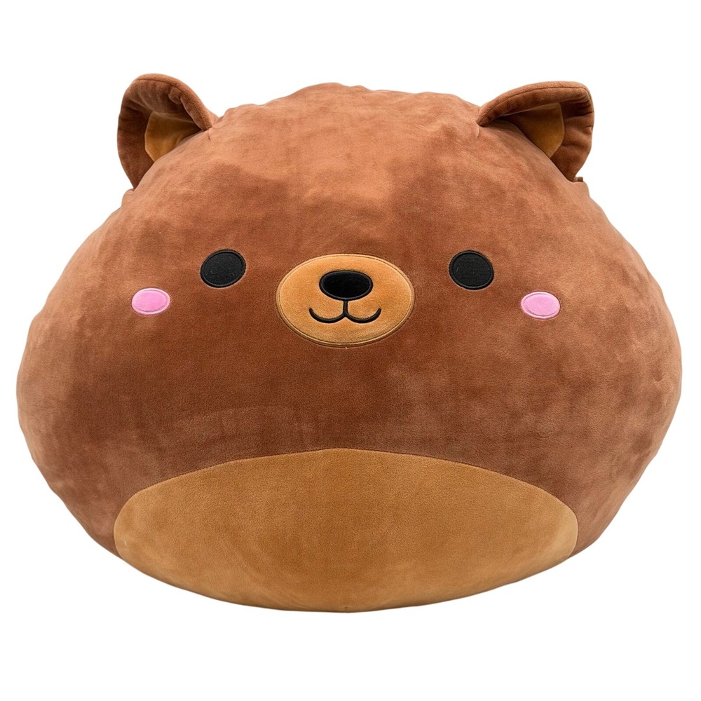 Squishmallows Omar Brown Bear 24" Large Jumbo Soft Plush Stuffed Toy Animal RARE